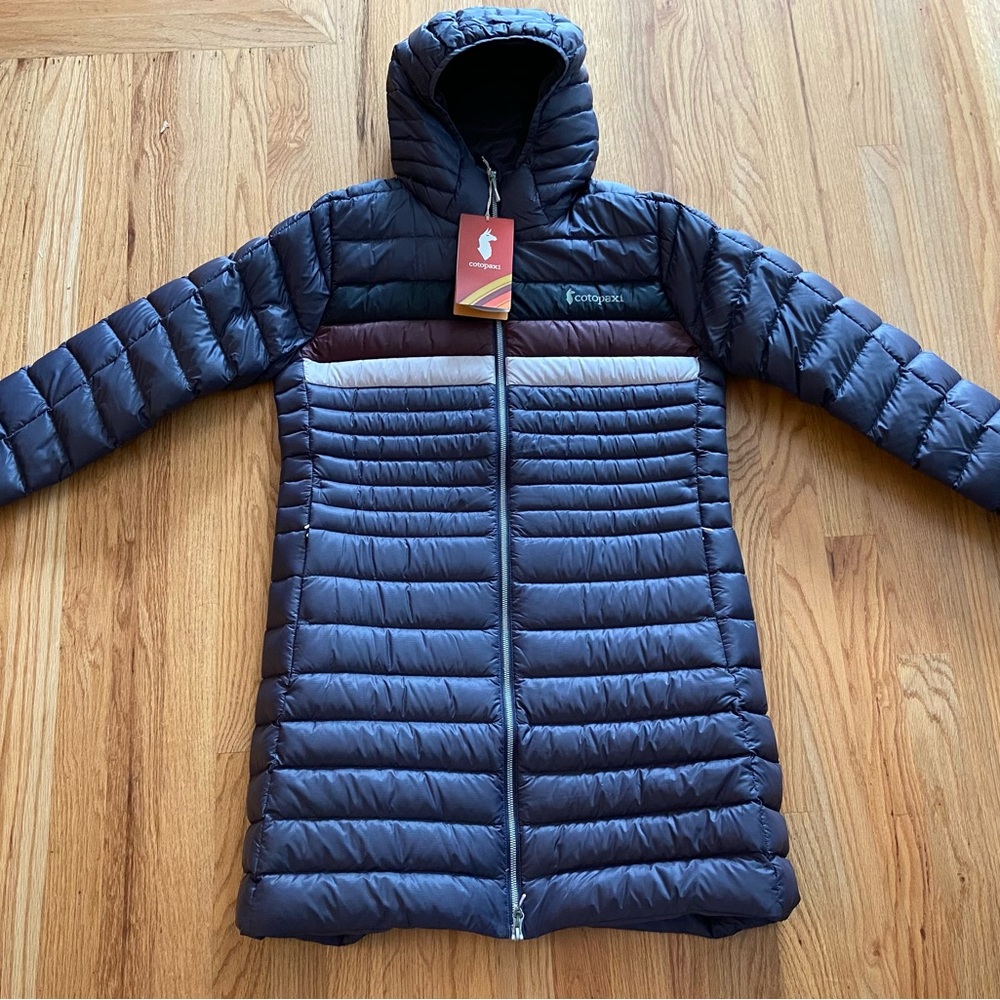 NWT Cotopaxi Fuego Parka Graphite Stripes